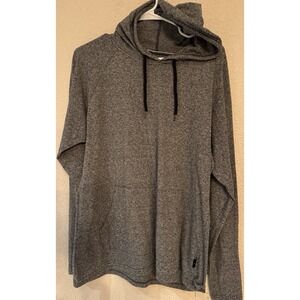 Navy Yard New York Men Gray & Blue Long Sleeve Oversized Pullover Hoodie Size L